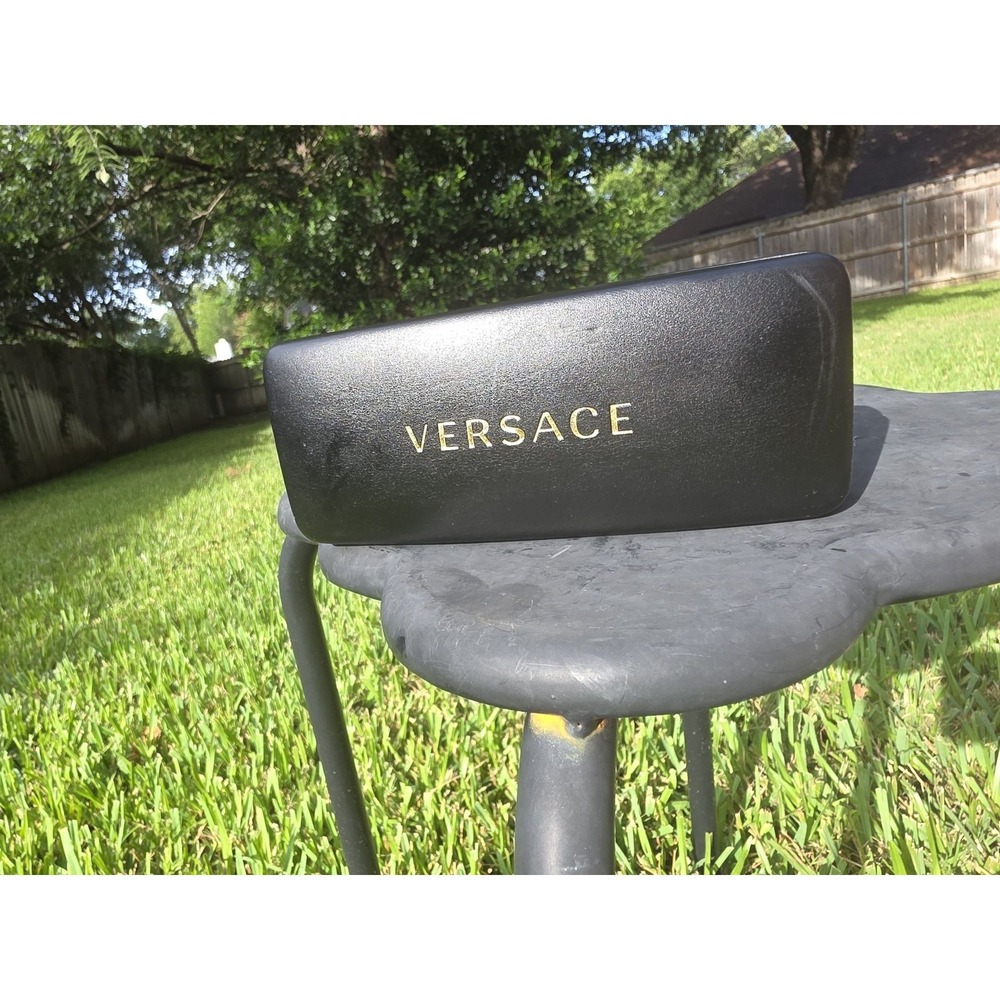 Versace Black Hard Clamshell Case for Sunglasses or Eyeglasses